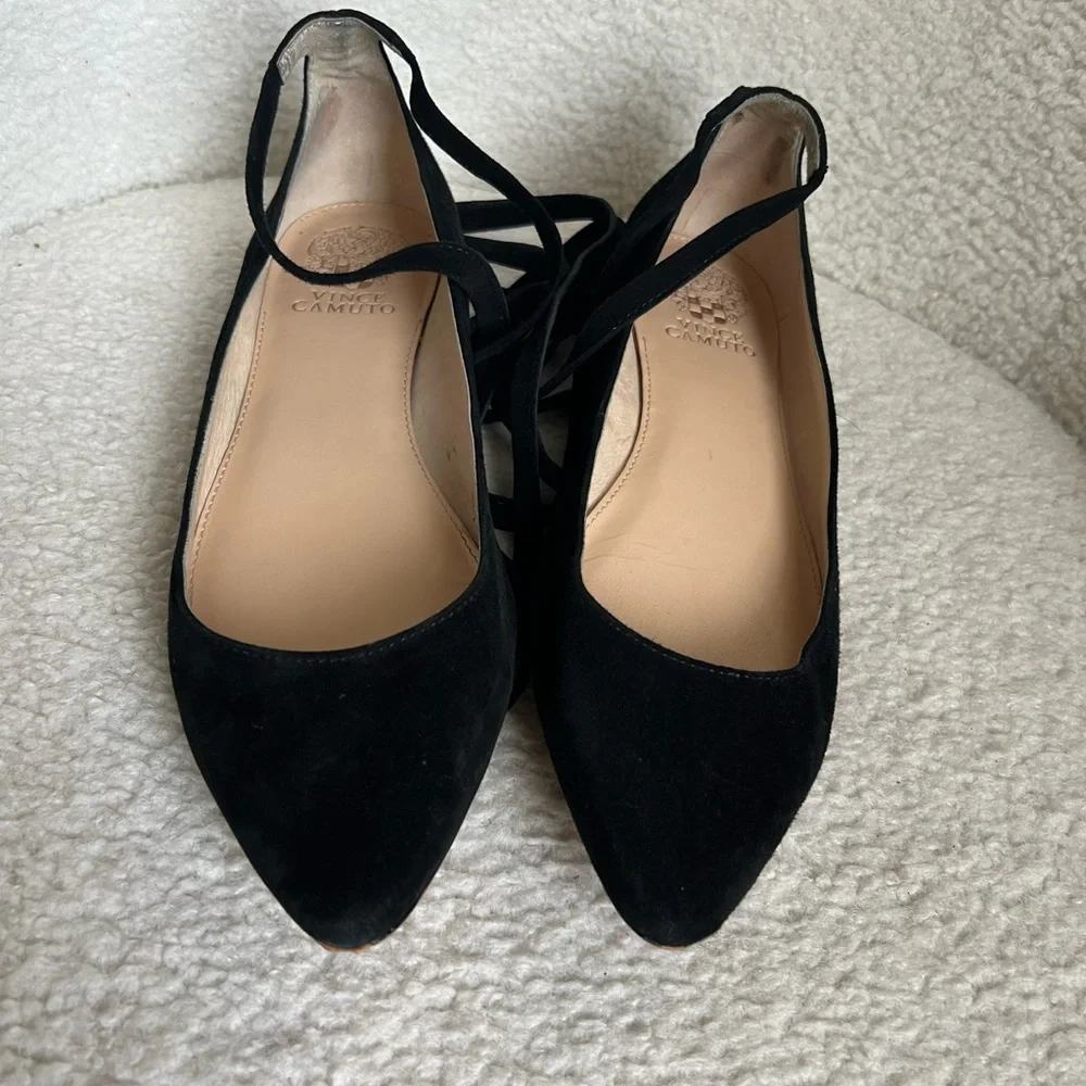 Vince Camuto long strap flats - Picture 2 of 9